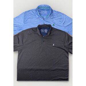 SECTION 119 Grateful Dead Dancing Bear Golf Polo Shirts Men's Size LG Lot 2